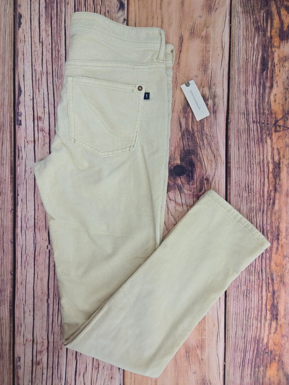 Pilcro Boyfriend Crop Slim Corduroy Pants 26T (30x32) NWT